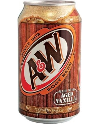 A&amp;W 美国进口【艾德熊乐啤露汽水】根汁汽水 355ml